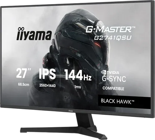 Iiyama G-Master G2741QSU-B1 - 27" QHD 144Hz IPS 1ms Adaptive Sync G-Sync