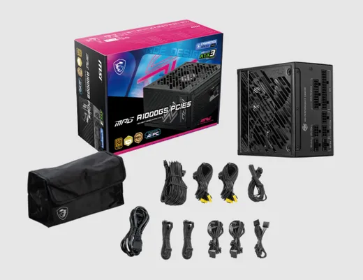 MSI ATX 1000W - 80+ Gold - MPG A1000GS PCIE5 Noir-Seconde Vie