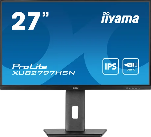 Iiyama XUB2797HSN-B2 - 27" FHD 110Hz 1ms IPS USB-C dock et RJ45 Adaptive Sync