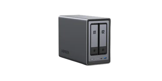 UGREEN DXP2800 - 2 Baies avec 2 disques de 4To RED Plus, vue 3