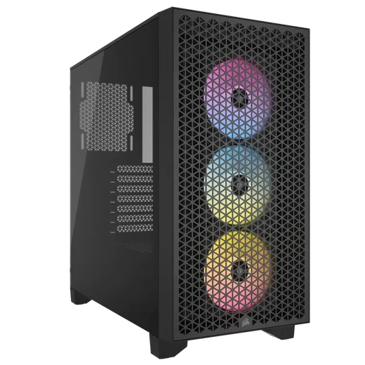 Corsair 3000D Airflow RGB Noir - MT/Sans Alim/ATX