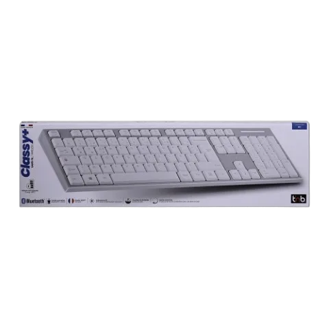 T'nB Clavier rechargeable KBWBTGR - Sans fil - Gris/Blanc, vue 2