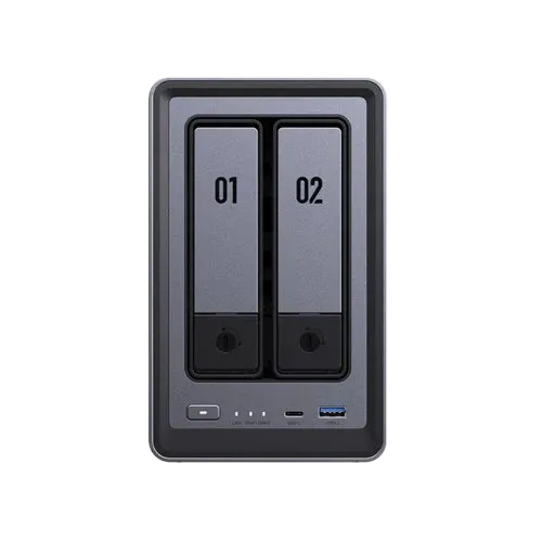 UGREEN DXP2800 - 2 Baies avec 2 disques de 4To RED Plus, vue 2