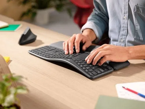 Logitech K860 for Business - Membrane - Sans-Fil - Graphite, vue 7