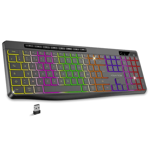 Advance R-Type Wireless - Membrane - Sans-Fil - RGB - Noir