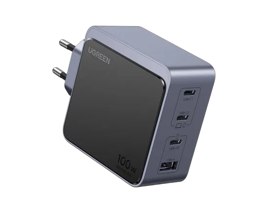 UGREEN Chargeur secteur Nexode S 100W 4 ports - USB-A + 3xUSB-C - Gris
