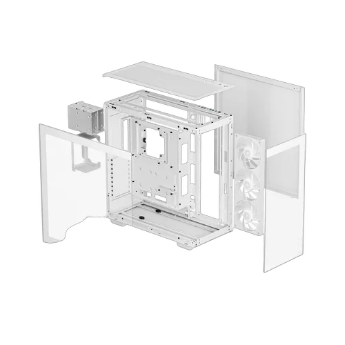 Deepcool CH780 Blanc - MT/Sans Alim/E-ATX, vue 8