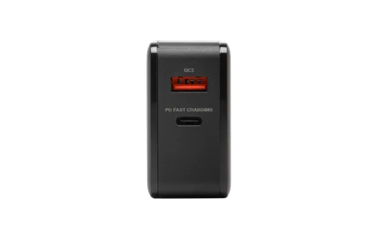 Bluestork Chargeur GaN 65W 2 ports - USB-C/USB-A - Noir