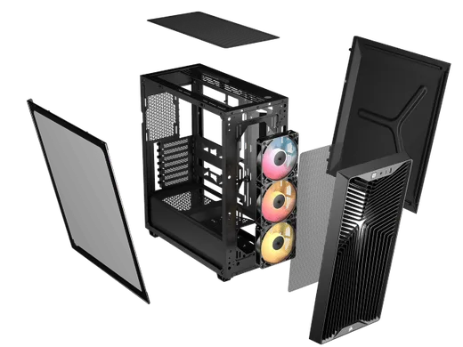 Corsair 3200D RS ARGB Noir - MT/Sans Alim/ATX, vue 7