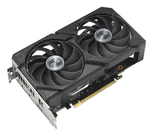 Asus Dual Radeon RX 9060 XT 16Go, vue 3