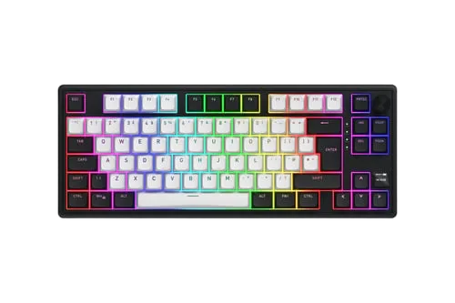 Hator Skyfall 80 MAG Ultima 8K TKL - Magnétique - Sans-Fil - RGB - Blanc/Noir, vue 2