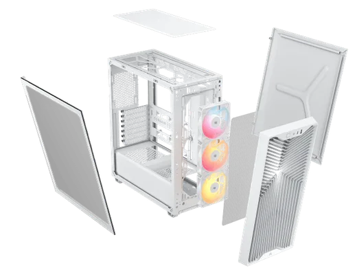 Corsair 3200D RS ARGB White - MT/Sans Alim/ATX, vue 7