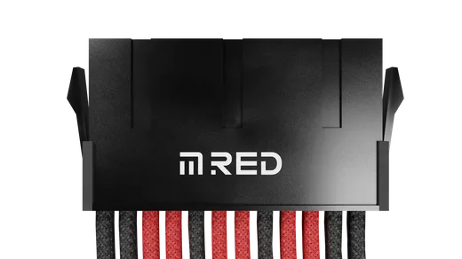 M.RED Kit ext. 7 Câbles tressés Ultimate - Noir Rouge