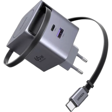 UGREEN Chargeur mural 65W 2 ports - USB-A/USBC + Câble USB-C
