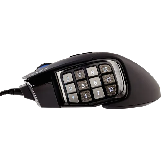 Corsair Scimitar Elite - Filaire - RGB - Noir