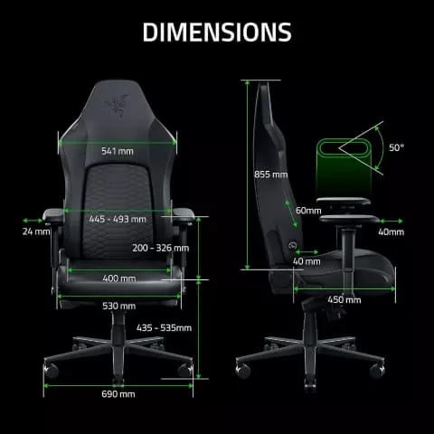Razer Iskur V2 NewGen - Black, vue 7