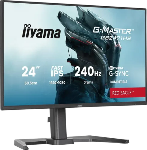 Iiyama G-Master GB2471HS-B1 - 23.8" FHD 240Hz Fast IPS 0.3ms G-Sync Adaptive Sync, vue 4