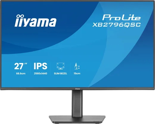 Iiyama Prolite XB2796QSC-B1 - 27" QHD 75Hz USB-C PD 65W