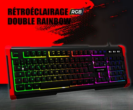 Advance GTA 240 - Membrane - Filaire - RGB - Noir