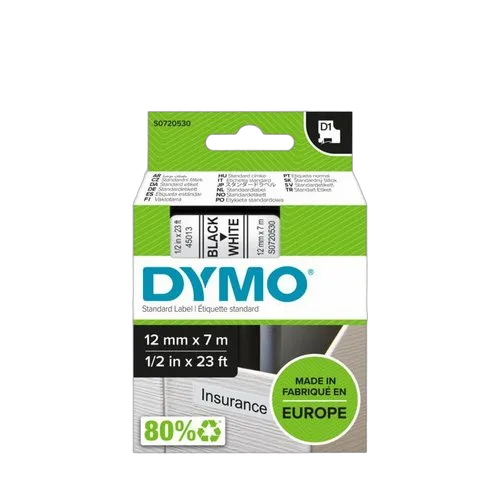 Dymo D1 - TAPE DYMO 12MMX7M, vue 2