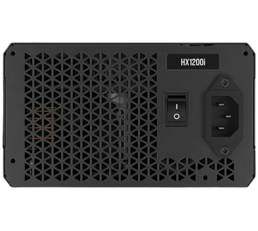 Corsair ATX 1200W - 80+ Platinum - HX1200i C14 Version Noir, vue 3
