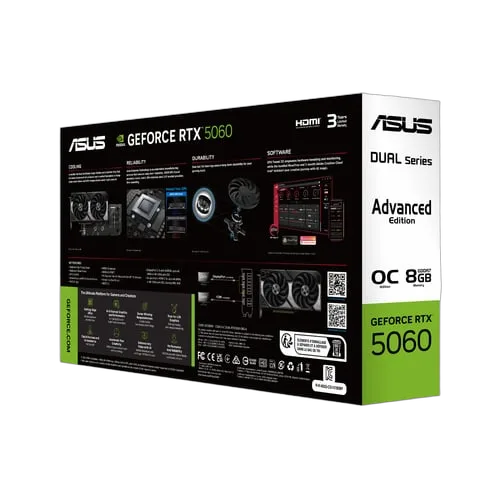 Asus Dual GeForce RTX 5060 8GB OC Edition Advanced, vue 6