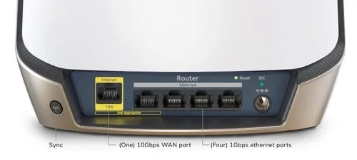 Netgear RBR860S - Mesh Orbi WiFi 6 AX6000, vue 3