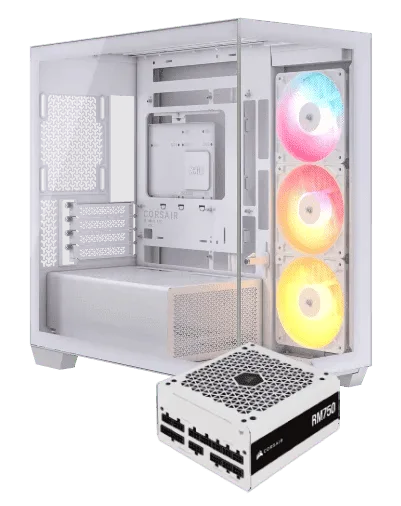 Corsair 2800X RS-R ARGB Blanc + RM750e Blanc