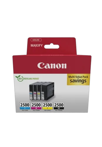 Canon Cartouche d'encre PGI-2500 - Pack de 4 couleurs