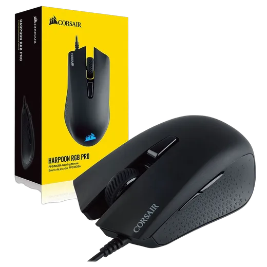 Corsair Harpoon Pro - Filaire - RGB - Noir