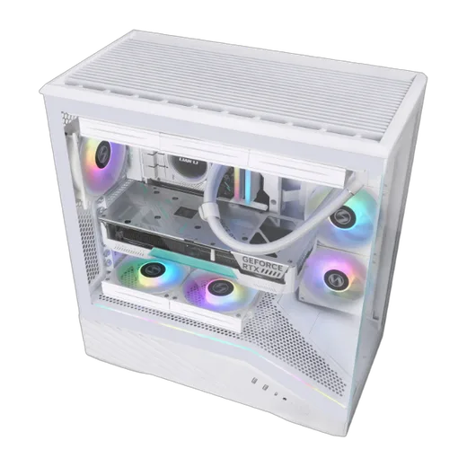 Lian-Li Vector V100 RGB Blanc - MT/Sans Alim/E-ATX, vue 6