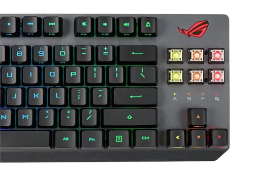 Asus ROG Strix Scope RX TKL Deluxe - Optique - Sans-Fil - RGB - Noir, vue 7
