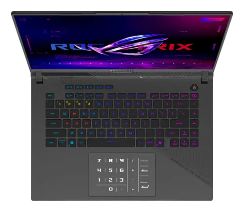 Asus ROG Strix G16 - 16" FHD+ 165Hz Ryzen 9 8940HX RTX5060 32Go 1To W11, vue 3