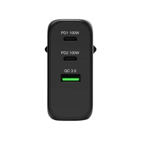 Port Chargeur mural GaN 100W - 3 ports + Câble USB-C 2m, vue 7