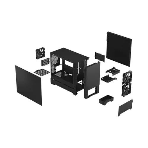 Fractal Design Pop Mini Silent Black Solid - mT/SansAlim/ITX
