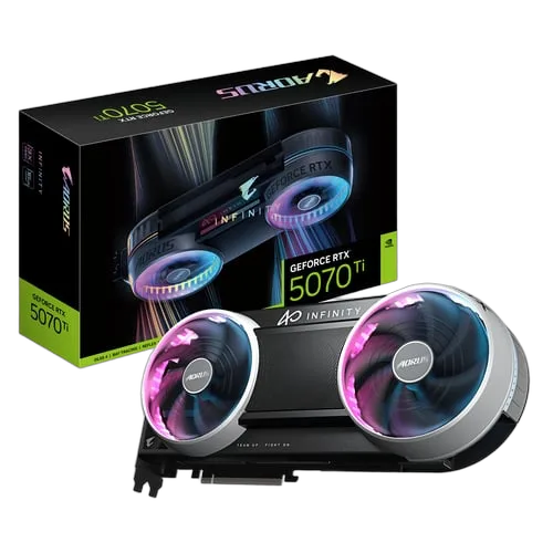 Gigabyte AORUS GeForce RTX 5070 Ti INFINITY 16G, vue 2