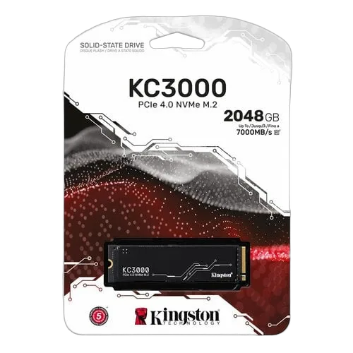 Kingston KC3000 2To M.2, vue 3