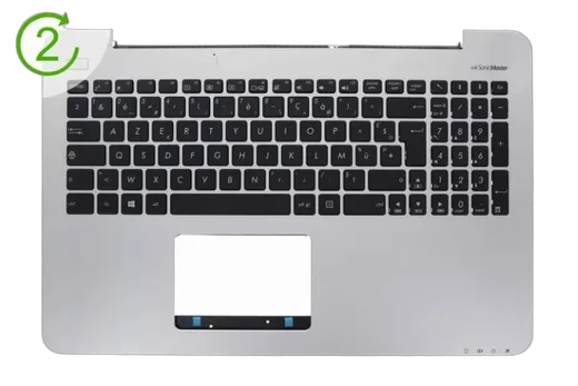 Asus Clavier argenté Asus - 90NB0647-R32FR0