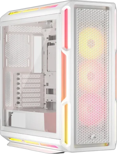 Corsair 5000T LX RGB Blanc - MT/SansAlim/E-ATX