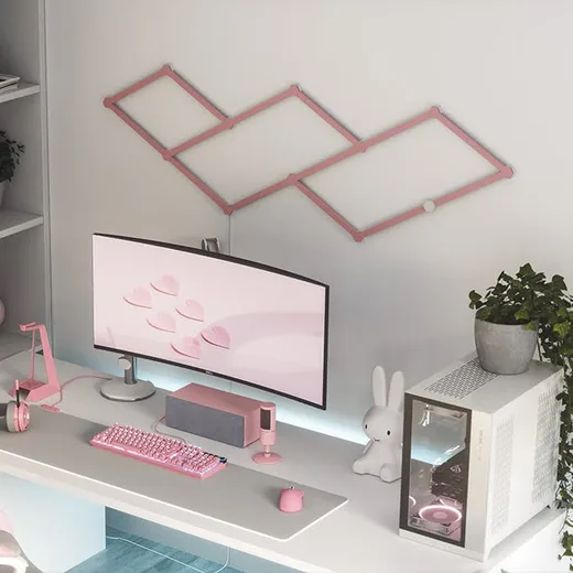 Nanoleaf Lines Skin Rose Mate - 9 pièces, vue 6