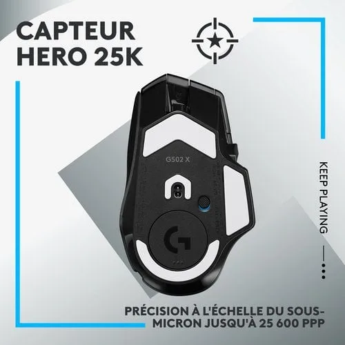 Logitech G502 X Lightspeed - Sans-Fil - Noir, vue 11