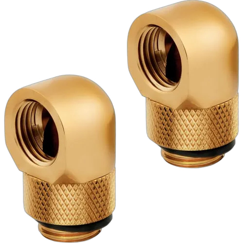 Corsair Pack 2 Fittings Or 90° - Hydro X series XF - 14mm