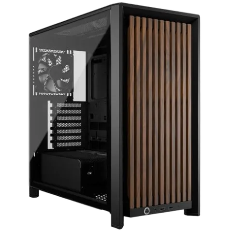 Corsair FRAME 4000D WOOD RS Noir - MT/Sans Alim/E-ATX