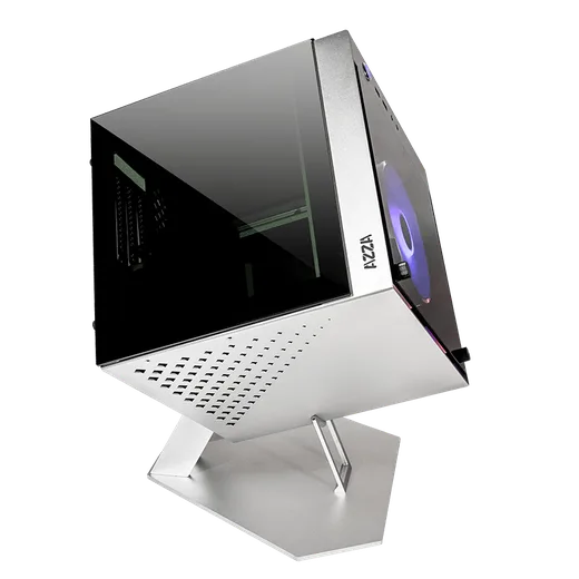 Azza Cube mini 805G silver - mT/Sans Alim/ITX