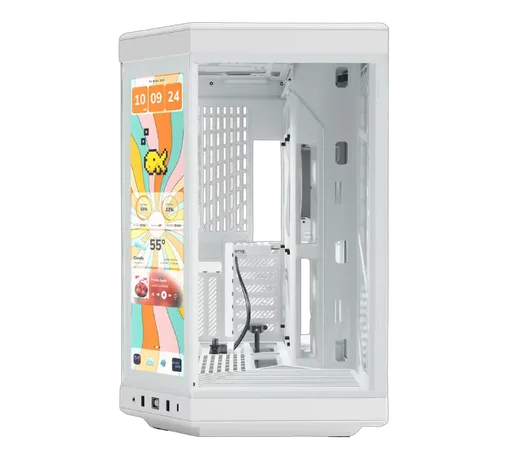 Hyte Y70 Touch Infinite Blanc - MT/Sans Alim/ATX, vue 2