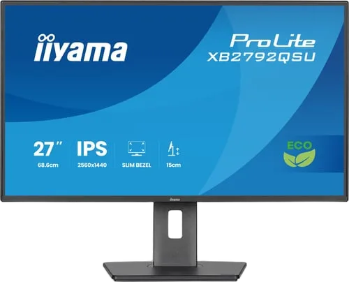 Iiyama Prolite XB2792QSU-B1 - 27" QHD 120Hz IPS 3ms Pivot Adaptive Sync FreeSync