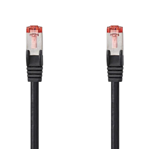 Cable RJ45 male/male - CAT6 S/FTP - Noir - 5m