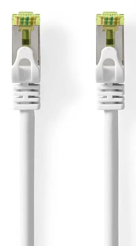 Nedis Câble RJ45 CAT7 S/FTP mâle/mâle - 0.50m - Blanc