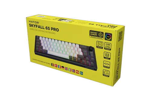 Hator Skyfall 65 Pro Wireless - Mécanique - Sans-Fil - RGB - Gris/Noir, vue 7