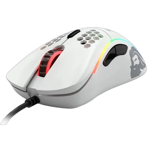 Glorious Model D - Filaire - RGB - Blanc